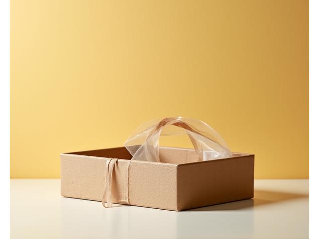 再生紙製のギフトボックス